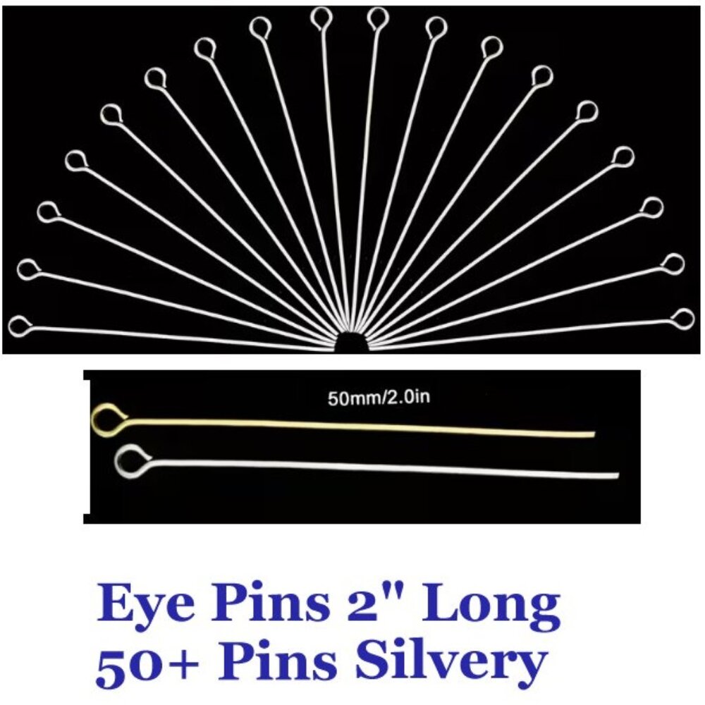 Eye Pins 2" Long 50+ Pins